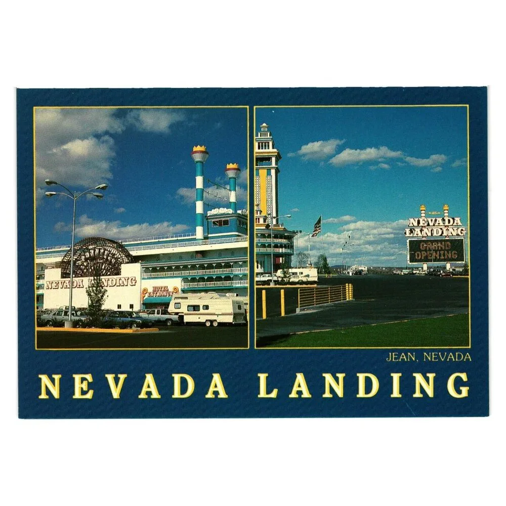 Nevada Landing Riverboat Hotel Vintage Postcard Jean NV Interstate 15 Vacation
